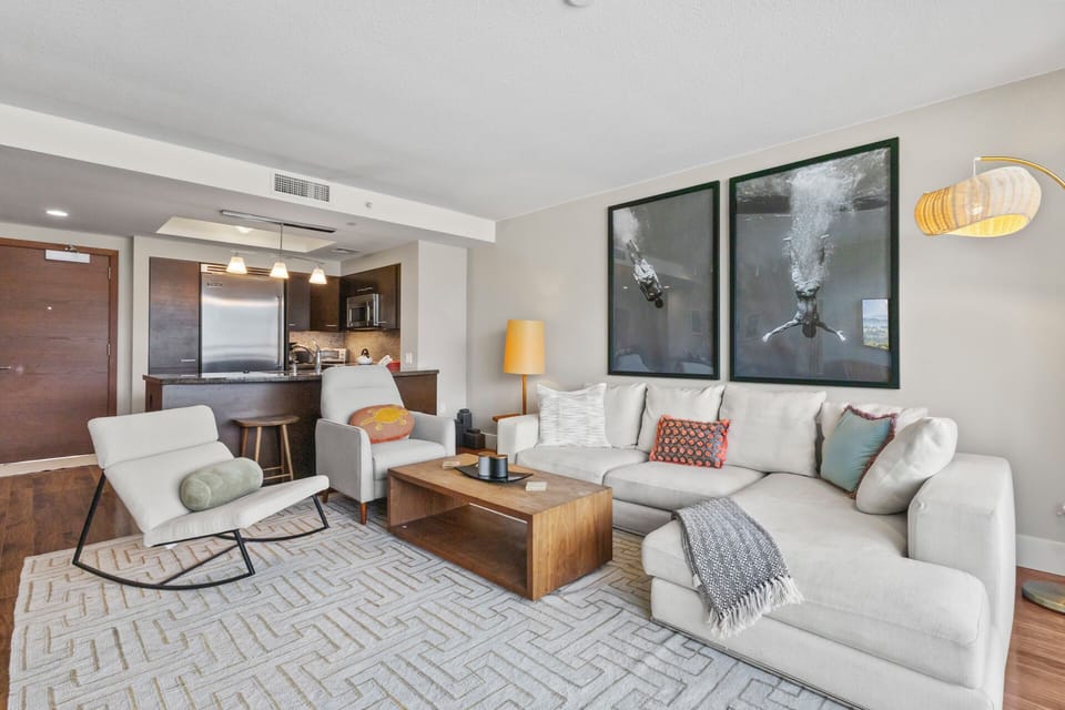 Living Room & Kitchen areas