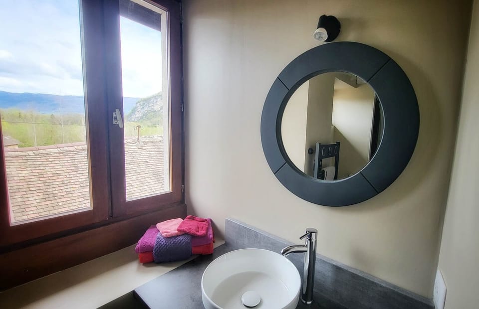 Comfort Room | Bathroom | Shower, free toiletries, hair dryer, towels