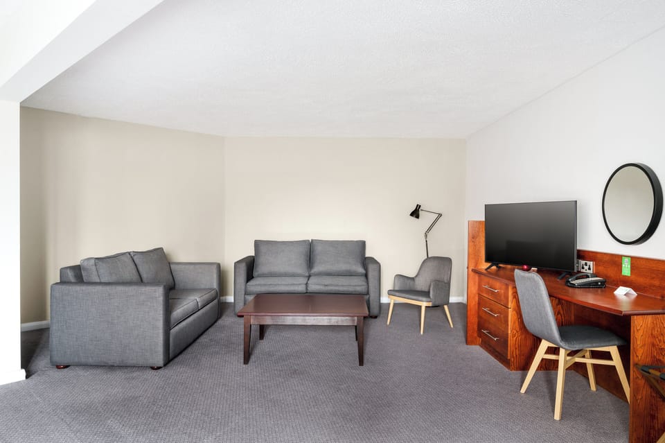 In-room safe, desk, laptop workspace, blackout drapes