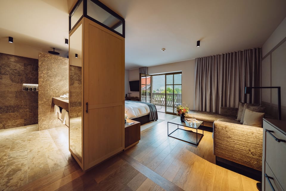 Alpen Alm Suite | Premium bedding, in-room safe, iron/ironing board, free WiFi