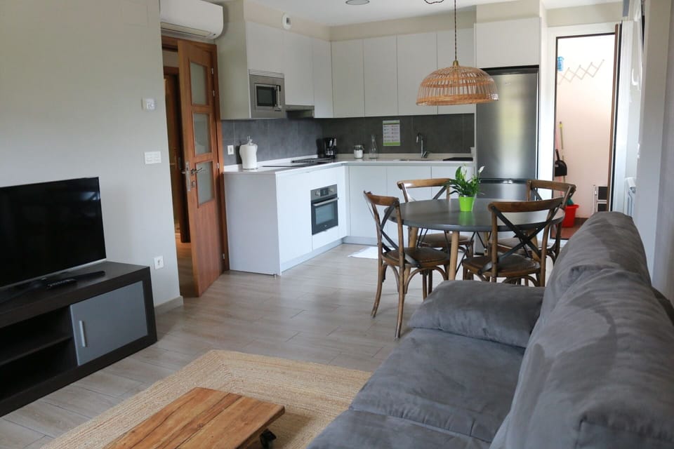 Basic Apartment, Mountain View | Living area | Flat-screen TV