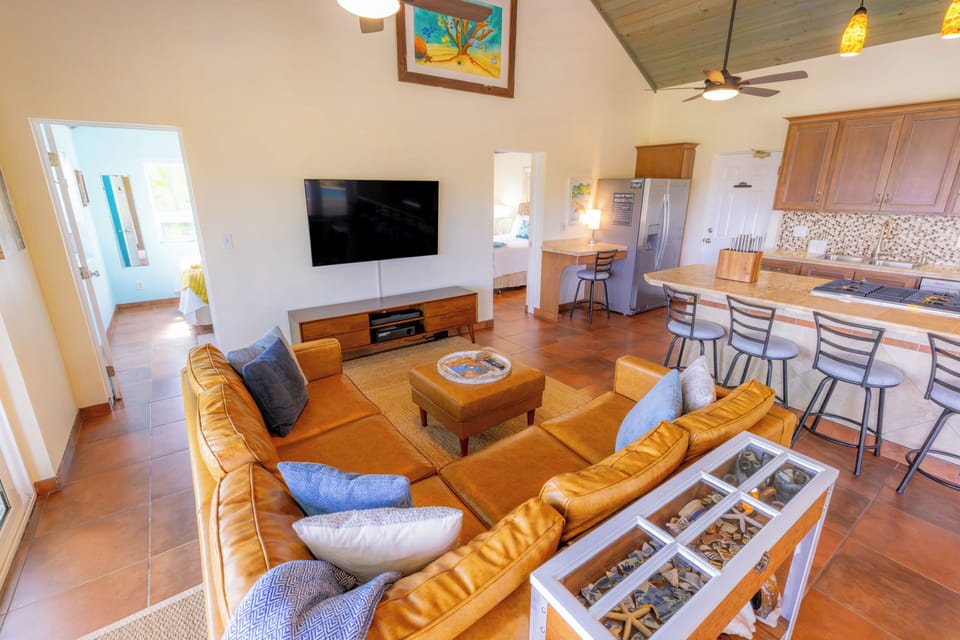 A homie place to gather and relax after a fun day in the Caribbean.