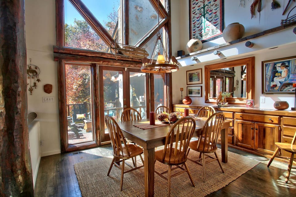 Dining table off Great Room, seats 7.