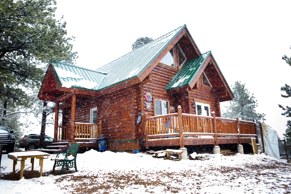 Cabin in winter