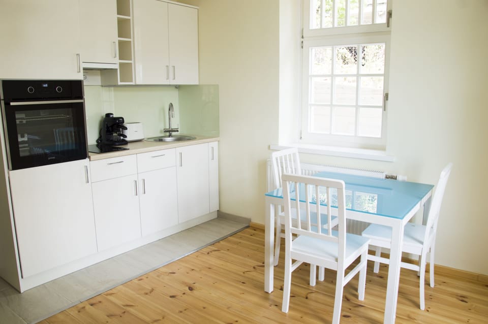 Exclusive Apartment, 1 Bedroom | Private kitchen | Fridge, oven, stovetop, espresso maker