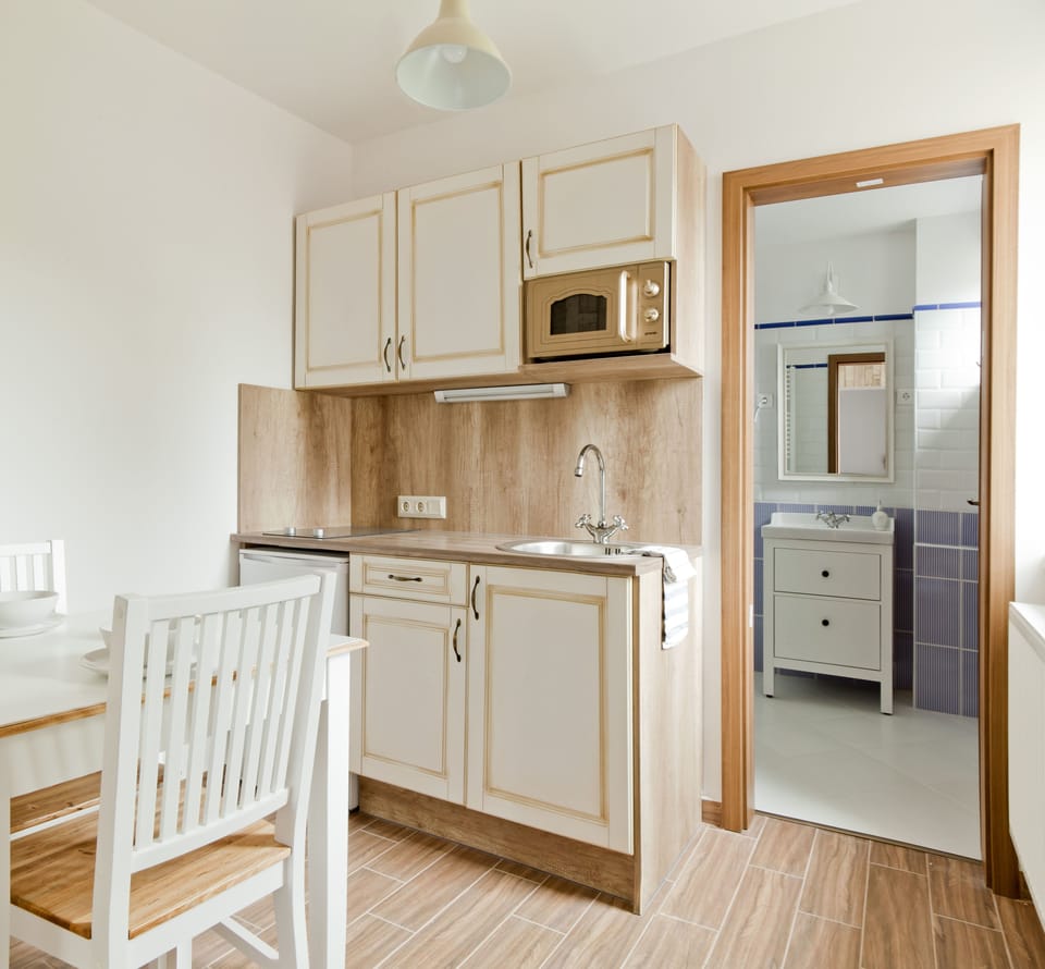 Design Apartment | Private kitchen | Fridge, microwave, espresso maker, electric kettle