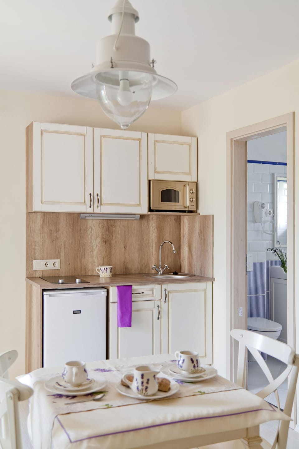Studio, Terrace | Private kitchen | Fridge, microwave, espresso maker, electric kettle