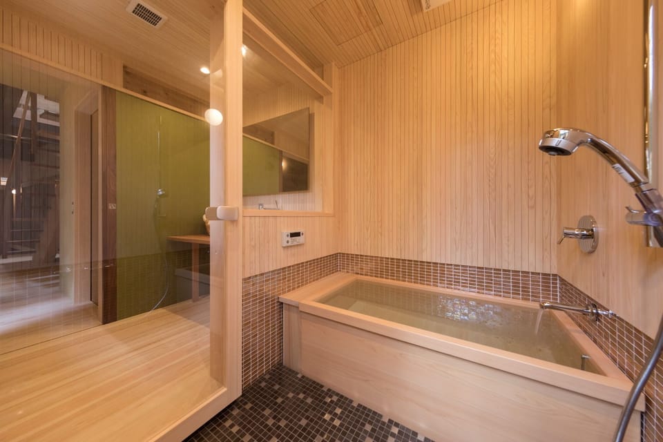 Private Vacation Home (MARUYA) | Bathroom | Free toiletries, hair dryer, slippers, electronic bidet