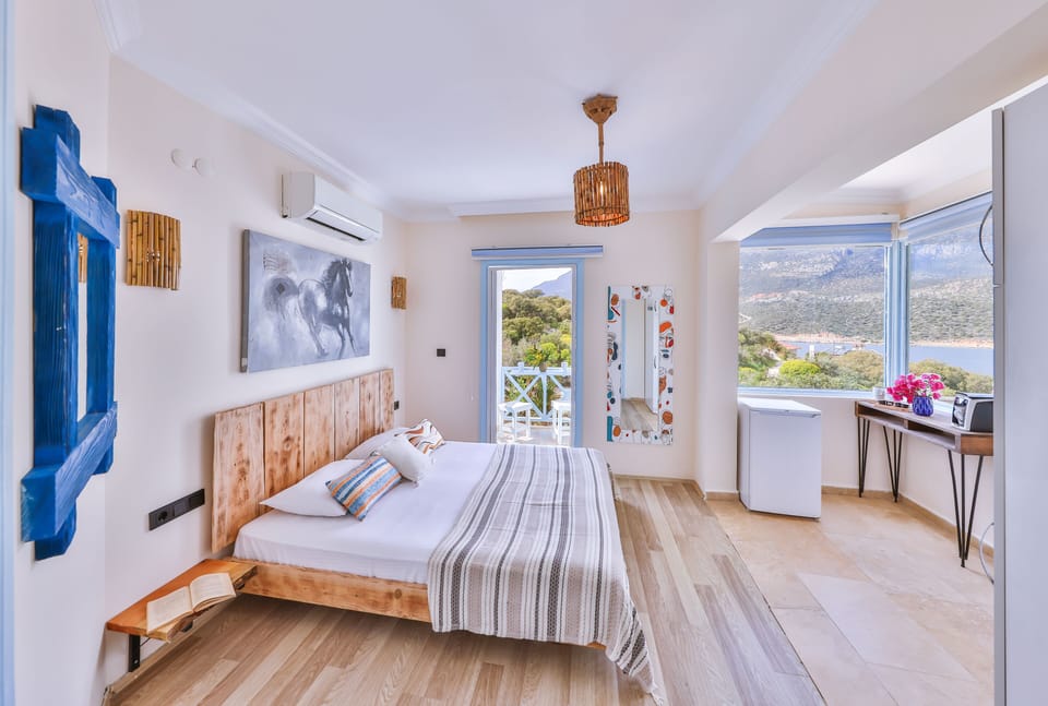 Standard Double Room, Sea View | Minibar, in-room safe, iron/ironing board, free WiFi