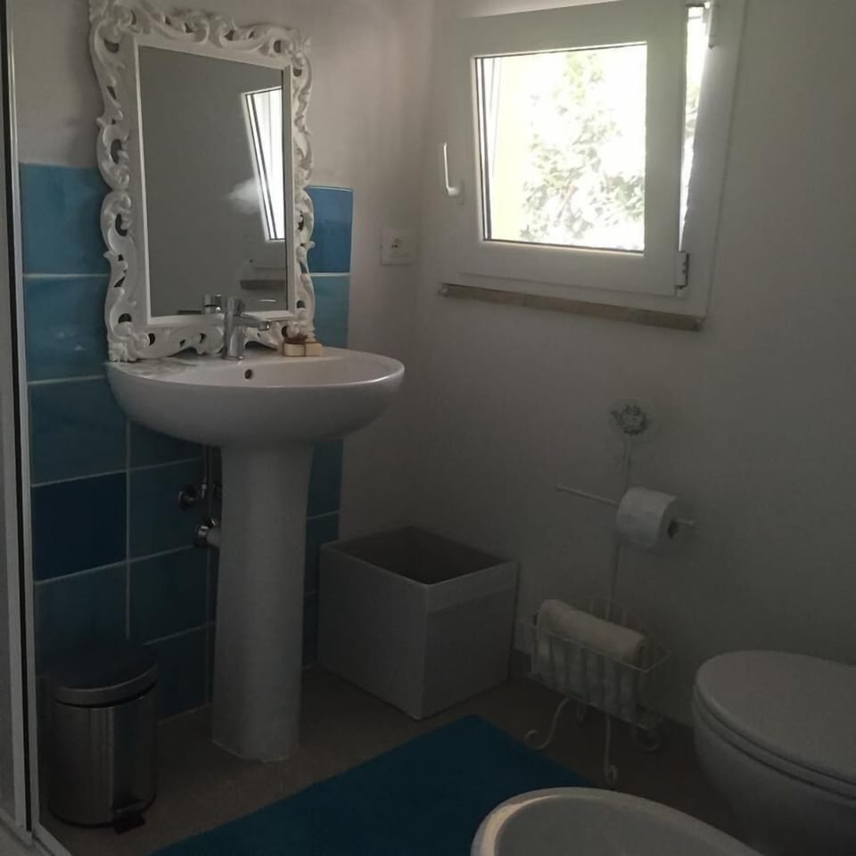 Shower, free toiletries, hair dryer, bidet