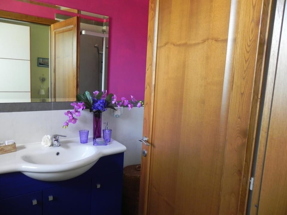 Shower, free toiletries, hair dryer, bidet