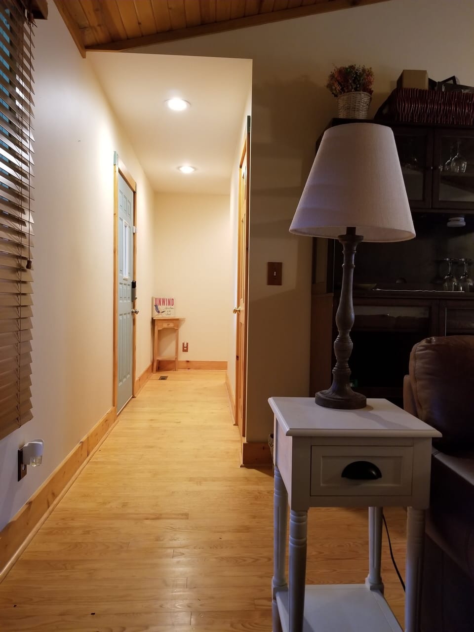 front door hall view from family room