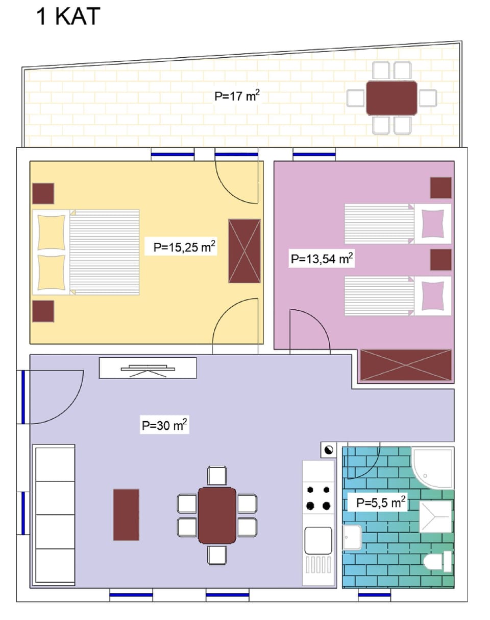 Ground plan 1st floor