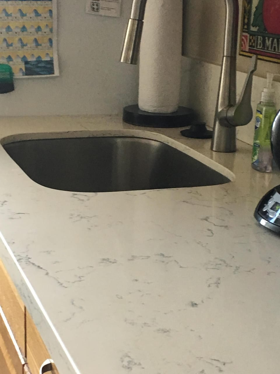 Kitchen countertop.