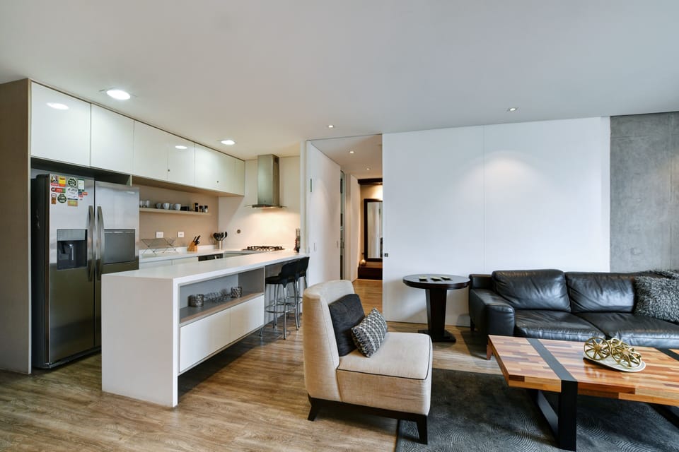 Kitchen and Living room