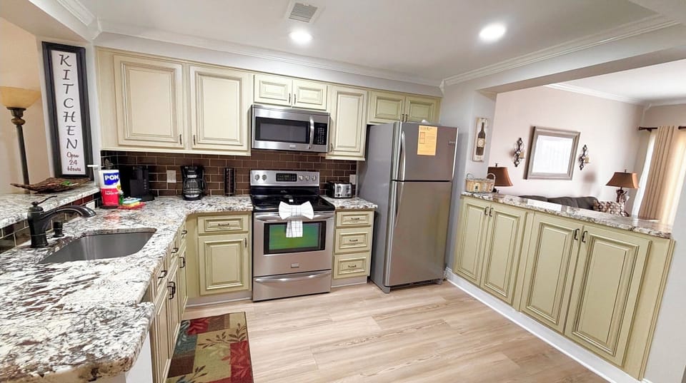 Cook up your favorite meal in the spacious kitchen for the perfect family meal 