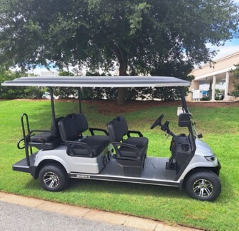 Complimentary Six passenger golf cart