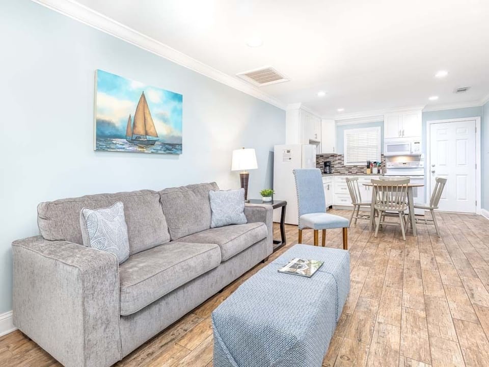 Dune B Living Area with Sleeper Sofa and TV