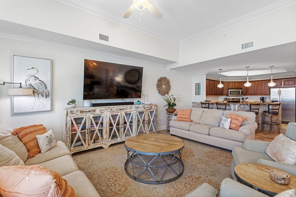 The Luxurious floor plan offers At-Home Comfort with a Great Beach View!