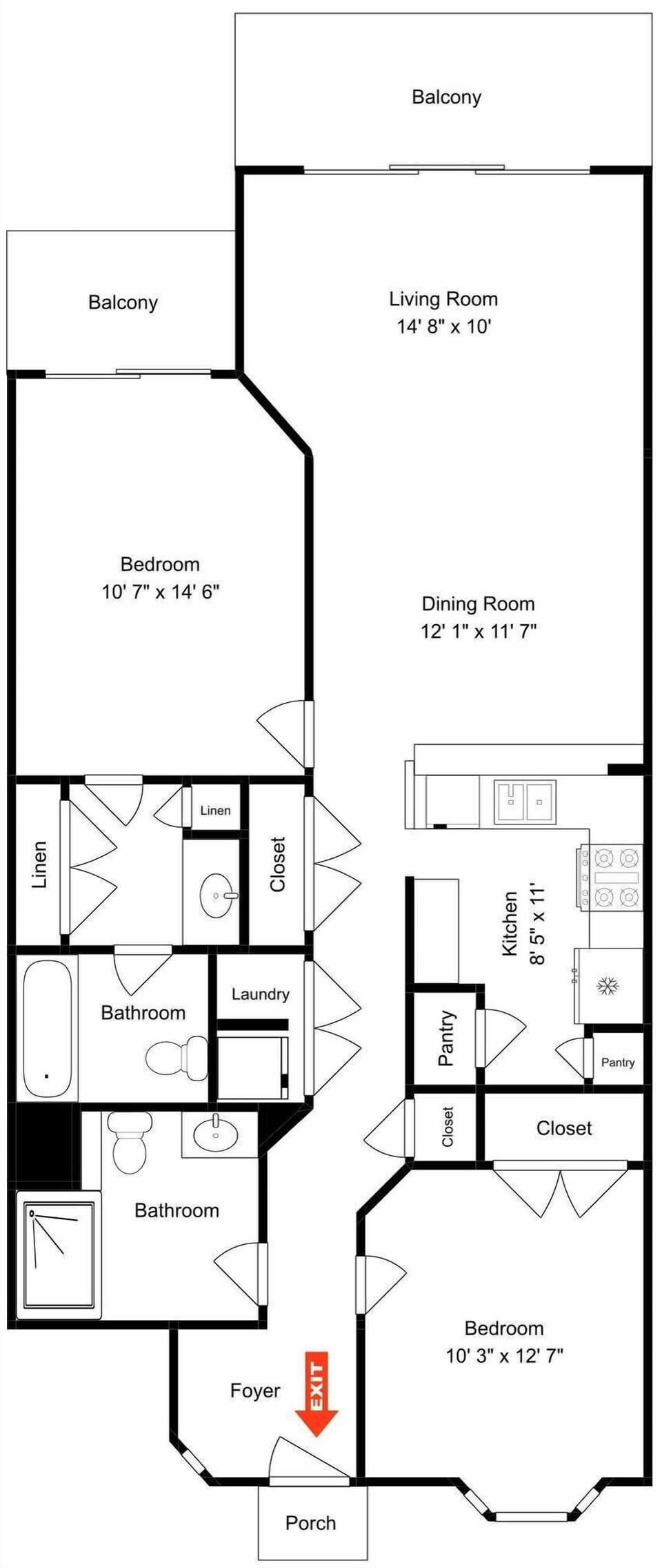 Beach House 442 - Floor Plans