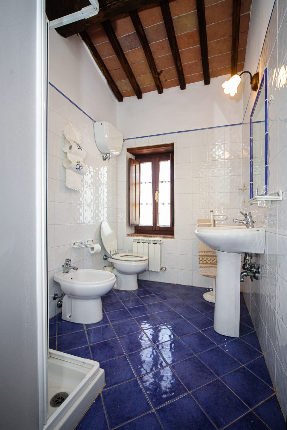 Apartment, 1 Bedroom, Terrace, Mountain View (Il Fico ) | Bathroom | Shower, free toiletries, hair dryer, bidet