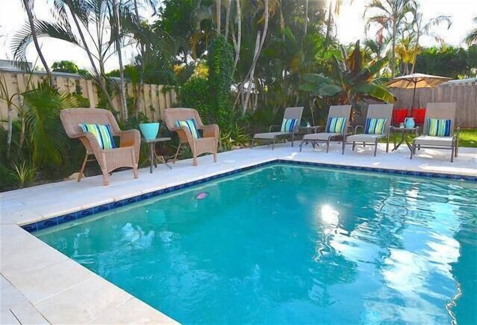 Early Evening Heated Pool Relaxation...