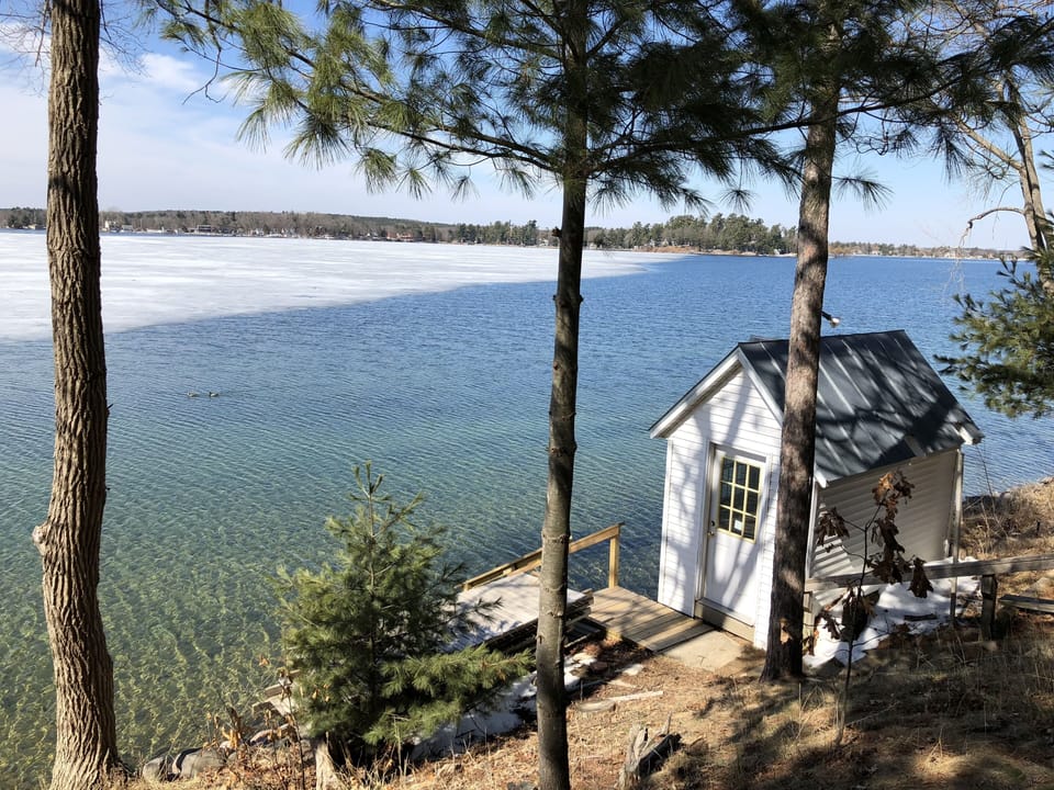 Ice out, loons frequent the lake this time of year