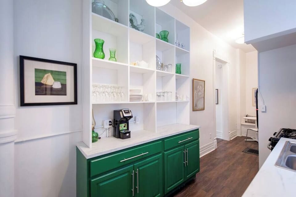 Bright and Modern Kitchen with a Pop of Color