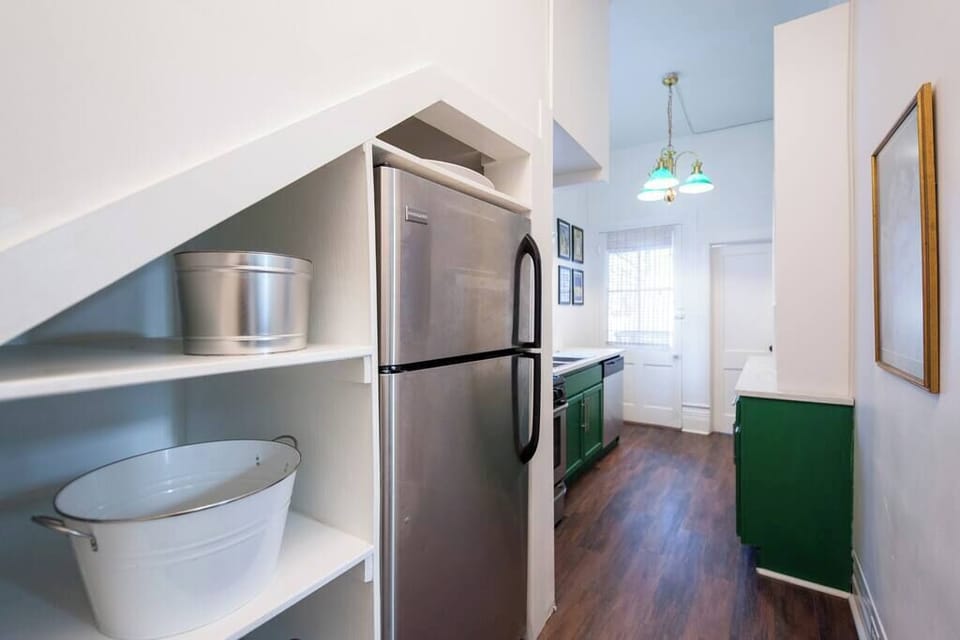 Bright and Modern Kitchen with a Pop of Color