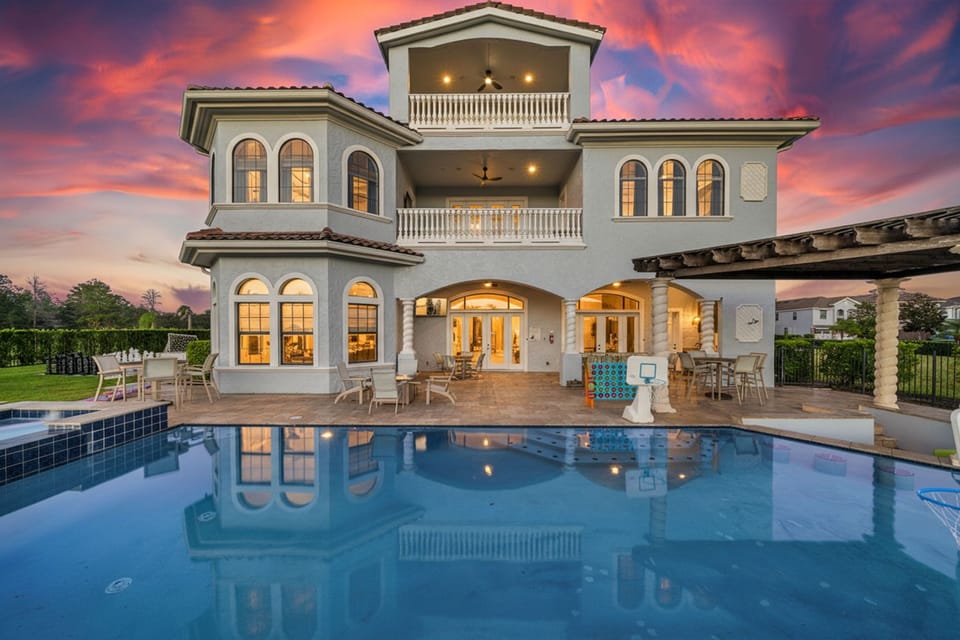 Take a late night dip in the 60 ft. pool