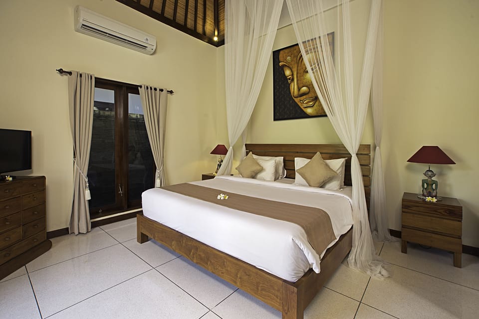 Superior Villa, 3 Bedrooms, Poolside | 3 bedrooms, in-room safe, desk, iron/ironing board