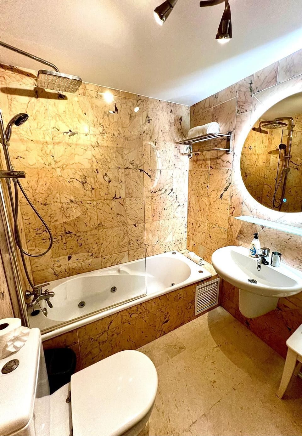 Apartment, Private Bathroom, Mountain View (Two Bedroom) | Bathroom | Combined shower/tub, jetted tub, rainfall showerhead, hair dryer