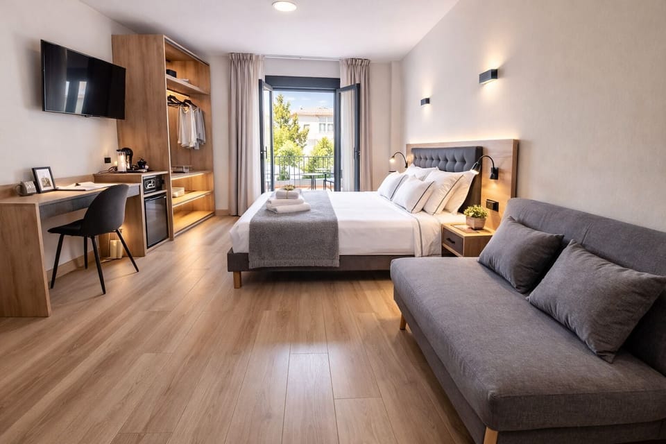Family Triple Room | Premium bedding, down comforters, memory foam beds, minibar