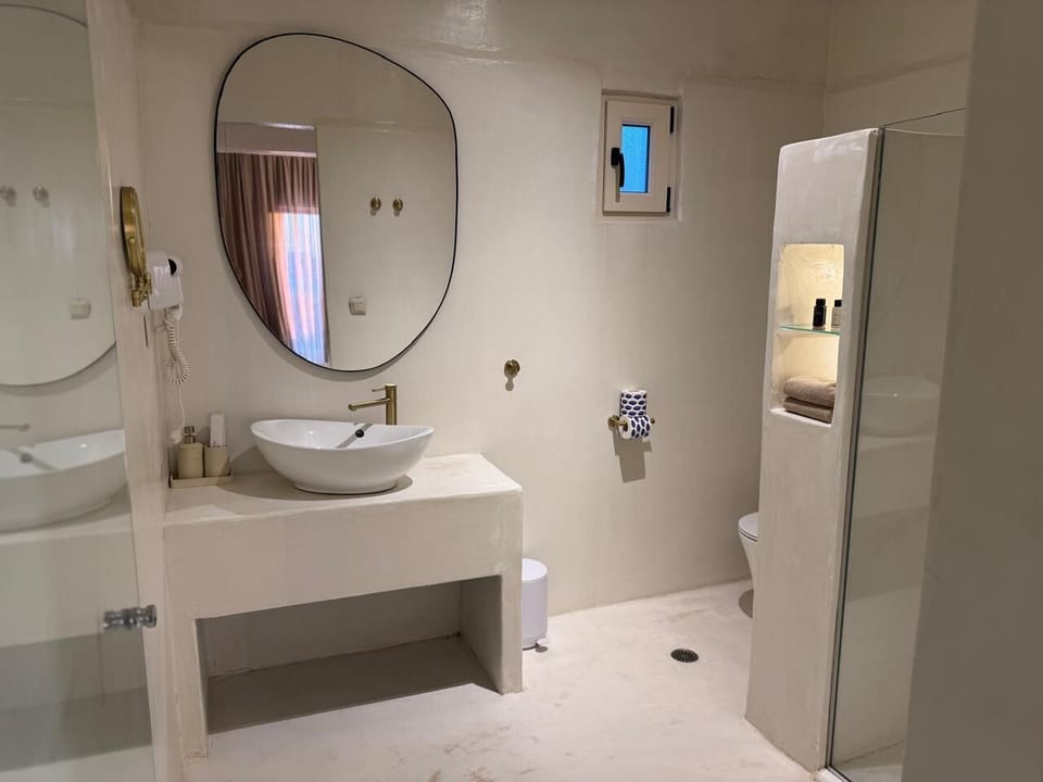 Standard Suite | Bathroom | Shower, rainfall showerhead, eco-friendly toiletries, hair dryer