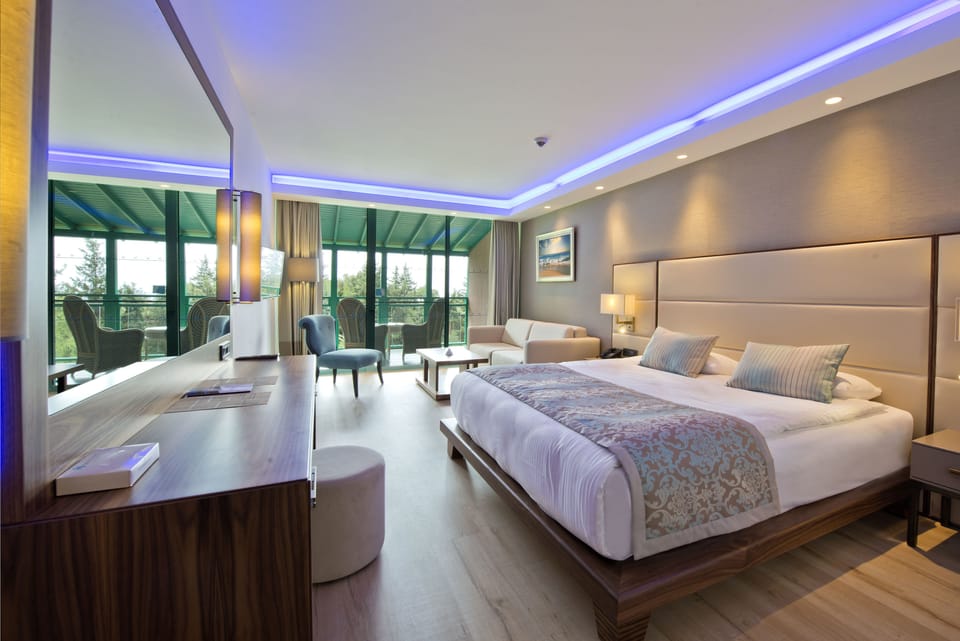 Premium bedding, free minibar, in-room safe, free WiFi