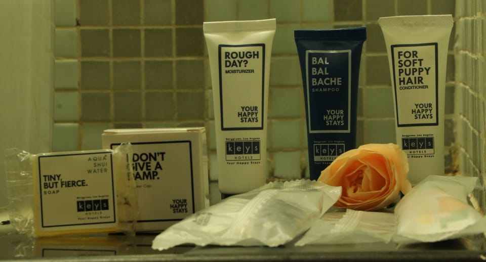 Indulge Room | Bathroom amenities | Shower, free toiletries, hair dryer (on request), towels