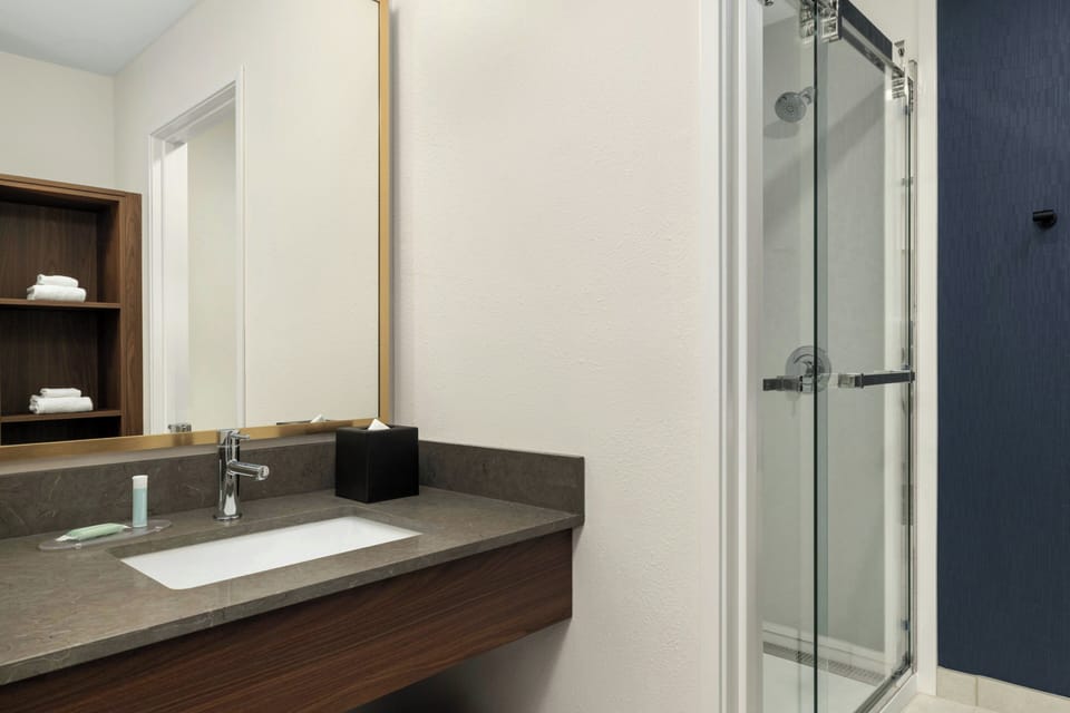 Free toiletries, hair dryer, towels