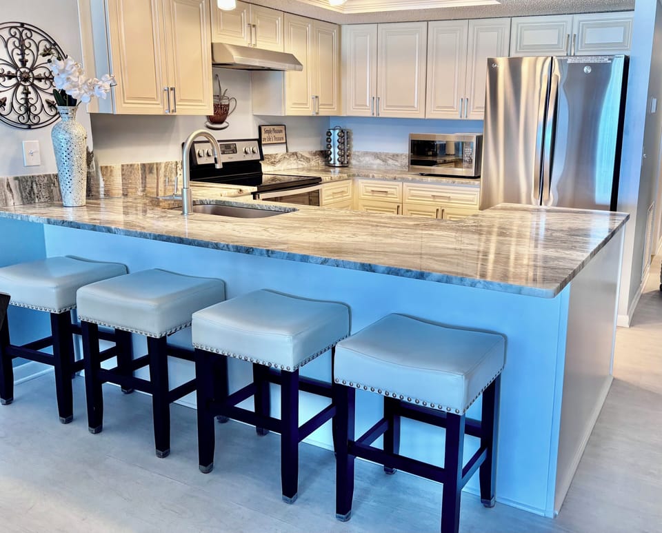Barstools for additional seating