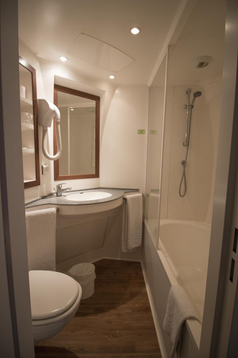 Free toiletries, hair dryer, towels