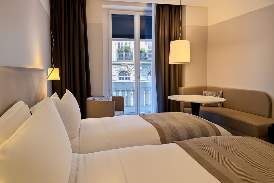 Luxury Room, 2 Twin Beds | Premium bedding, down comforters, pillowtop beds, minibar