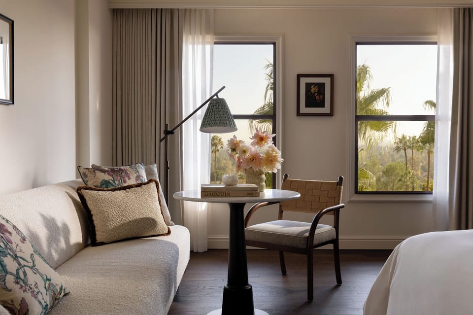 Premium bedding, down comforters, in-room safe, desk