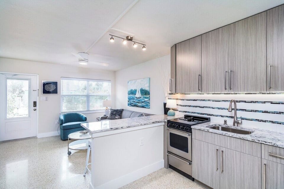Fully stocked kitchen