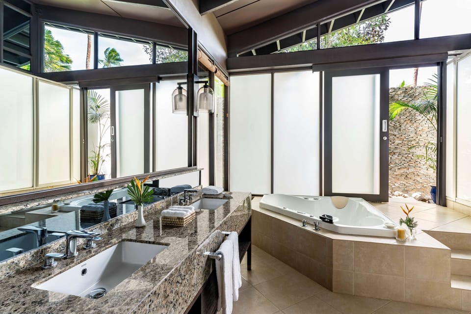 Room (Reef Bure) | Bathroom | Shower, eco-friendly toiletries, hair dryer, bathrobes