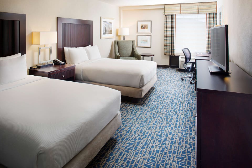 Room, 2 Double Beds, Non Smoking | Premium bedding, pillowtop beds, in-room safe, desk