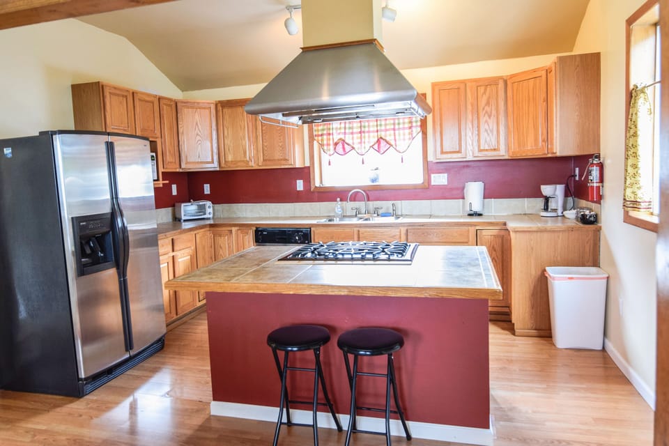 Kitchen view from dining area
