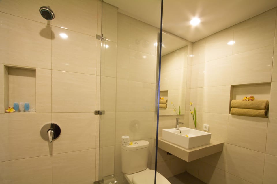 Premier Room | Bathroom | Shower, rainfall showerhead, free toiletries, hair dryer