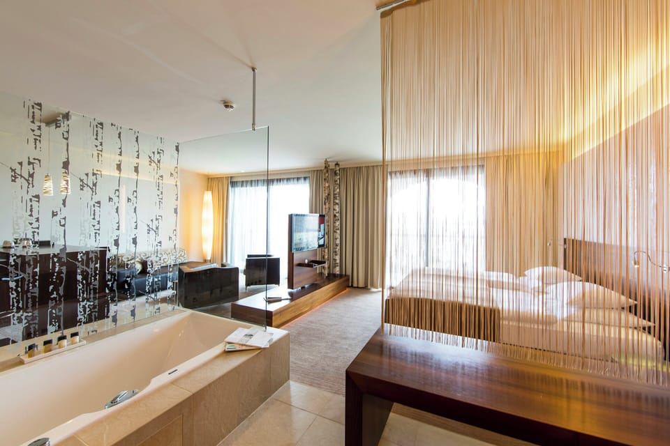 In-room safe, desk, cribs (free), WiFi (free)
