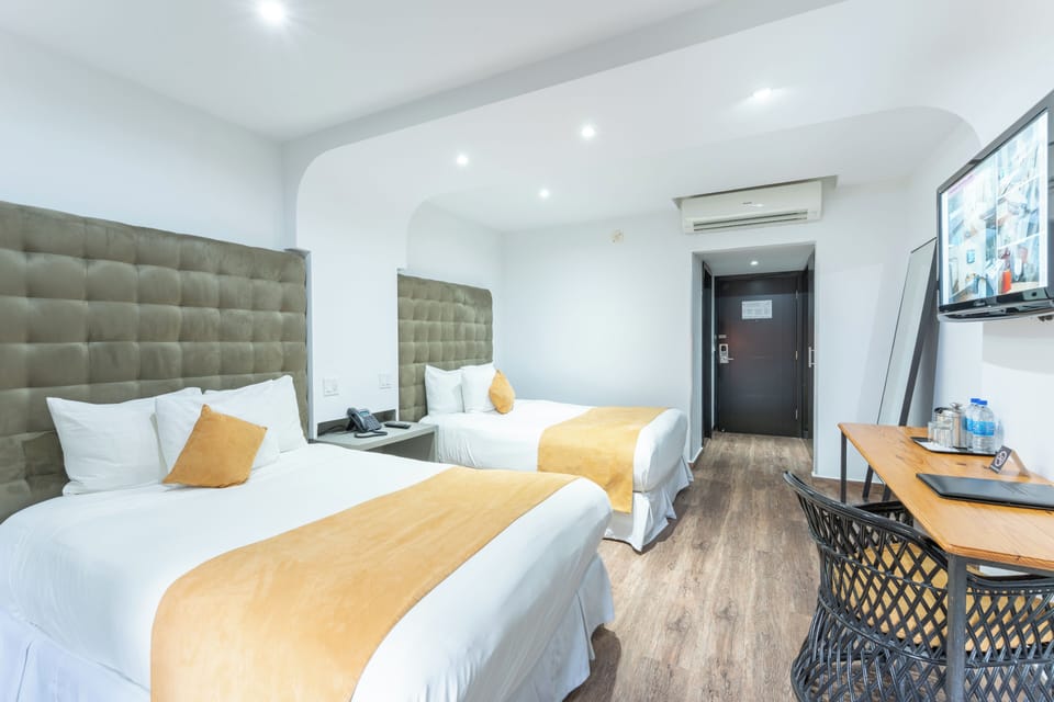 Superior Room, Multiple Beds, Balcony, Pool View | Premium bedding, down comforters, in-room safe, blackout drapes