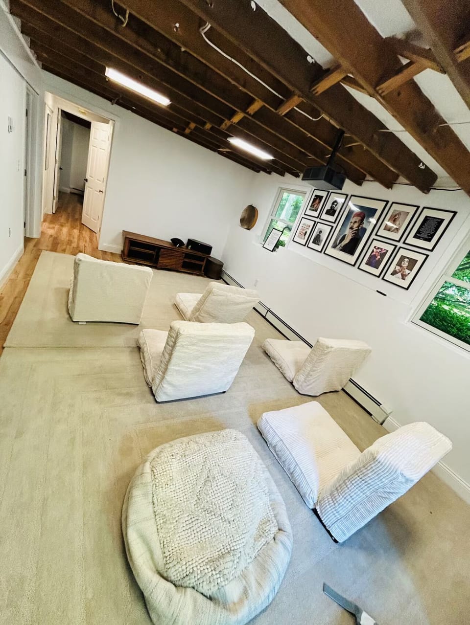 Movie room with surround sound