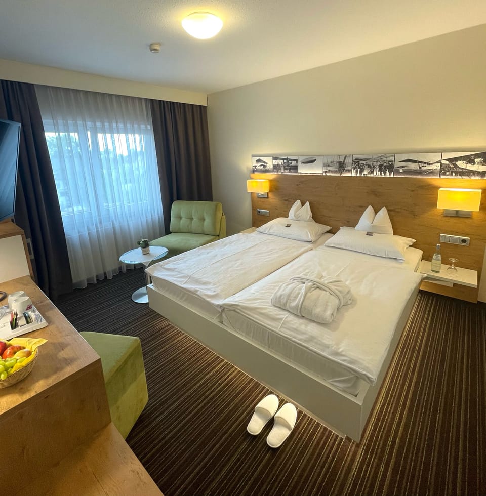 Comfort Double Room, Courtyard Area | In-room safe, desk, free WiFi, bed sheets